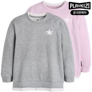 [플레이키즈프로]컨버스 키즈 레이어드 맨투맨