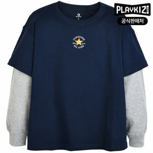 [플레이키즈프로]컨버스 키즈 슬리브 티셔츠 E253TS336P