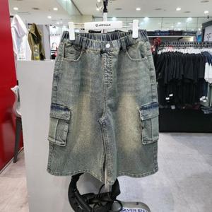 에어워크주니어 sh06 7부 스판데님 아웃포켓 버뮤다팬츠 R262B3134A