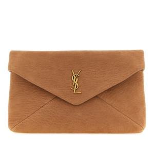 생로랑 엠보스드 누벅 가죽 엔벨로프 라지 클러치 769307AAEEL