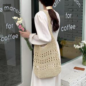 [로즈블로썸][멜팅브라운] 여성 데일리 라탄 숄더백 (36126968A)