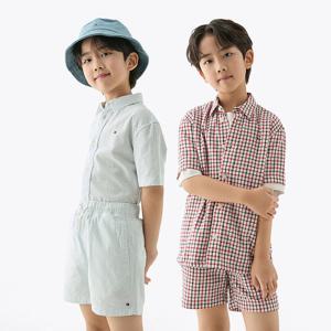 [공식][타미힐피거] 시어서커 반팔 셔츠 2종 택1 (T42F1HSH130BT2)