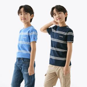 [공식][타미힐피거] 스트레치 스트라이프 티셔츠 2종 택1 (T42F1KKO610BT1)