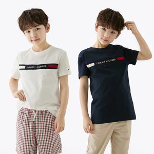 [공식][타미힐피거] [온라인단독] 플래그 립 티셔츠 2종 택1 (T42F1KKO270BT4)