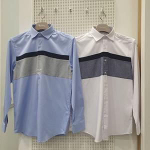 [피에르가르뎅]PIWS1612/1613 가슴블럭셔츠_KG