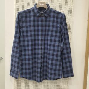 [피에르가르뎅]PIWS1605 린넨혼방체크셔츠_KG