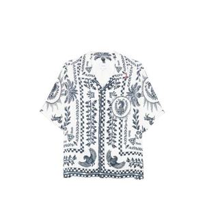 루드 반팔 셔츠 RHSS26SR02358 1741 WHITE BLUE