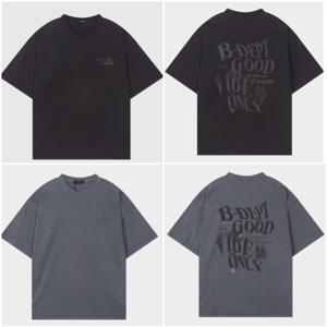 [버커루]공용 오버핏 빈티지  프린트 반팔 티셔츠B252TS013USP_U