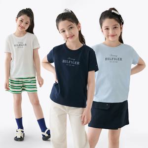 [공식][타미힐피거] [온라인단독] 빈티지 코튼 반팔 티셔츠 3종 택1 (T42F1KKO290GT4)
