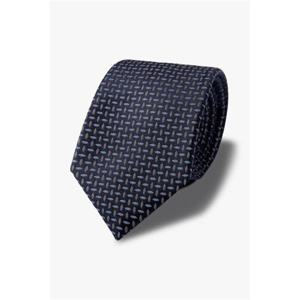 엠포리오아르마니 남성 배색 자카드 네이비 실크 타이 A515351013 398646