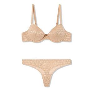 엠포리오아르마니 로고 메쉬 리블 패드 푸쉬업 A,B,C,D컵 브라 티팬티 (0825185501-10501) 397996