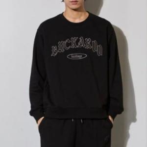 [버커루]공용 C/P쭈리 BLACK 맨투맨B253Z100119P_US