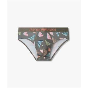 엠포리오아르마니 EMPORIO ARMANI UNDERWEAR 남성 3D로고 패턴 프린트 브리프_그레이 0816111022 2601738373 395746