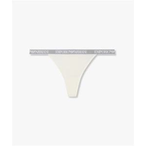 엠포리오아르마니 EMPORIO ARMANI UNDERWEAR 여성 로고 디테일 밴딩 티팬티_화이트 0826110519 2601738487 396314