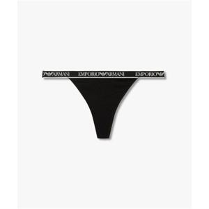 엠포리오아르마니 EMPORIO ARMANI UNDERWEAR 여성 로고 디테일 밴딩 티팬티_블랙 0826110521 2601738489 396326