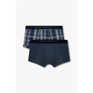엠포리오아르마니 EMPORIO ARMANI UNDERWEAR 남성 벨루어 밴딩 코튼 드로즈 2PACK_마린 08M4361002 2408938061 394597