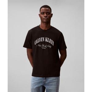 캘빈클라인 CALVIN KLEIN JEANS 자수로고 그래픽 반팔 티셔츠 4RF820G UB1 4RF820GUB1 397036