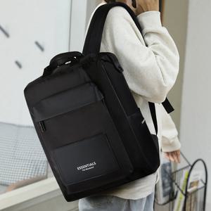 [디어백] 에센셜 베이직 아웃포켓 스퀘어 백팩 CH8108