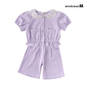 [밍크뮤]LV 레이스카라링클가디건.팬츠SET 36315-200-04.41002 출산백일돌선물