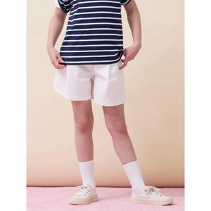 [빈폴키즈] 여아 우븐 반바지  아이보리 (BI6325G020)