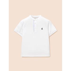 [빈폴키즈] 헨리넥 피케 반소매 티셔츠  화이트 (BI6342U031)