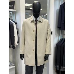 BASSO 세이브존01 베이지 히든 버튼 베이직 트렌치 맥코트 (2컬러) BSZ5-CC-10-A