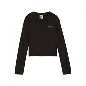 푸마 x 로제 슬립 롱슬리브 티 - 블랙 633805-01 365846