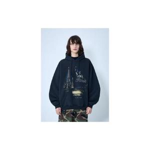 26 SS 베트멍 남성 Paris Tourist Zip Up Hoodie vet0164003blk