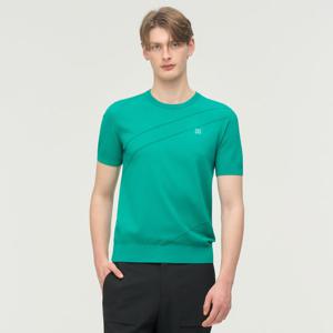 [링스본사] [26SS] 남성 조직 MIX 라운드 니트 L11F2SR225_GN