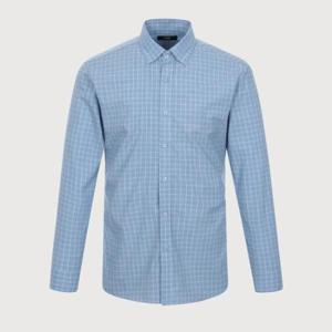 [트레몰로]TL4YC461B_남성 봄 체크 솔리드 와이셔츠