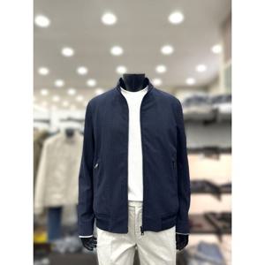 [바쏘옴므]집업 점퍼 네이비 와플조직 경량 여름 자켓 WSA2UA04_