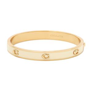 코치 스크래치 시그니처 여성 뱅글 팔찌 422719 GLD 100