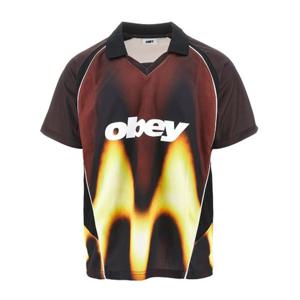 오베이 로고 플레임 레글런 슬리브 티셔츠 131080378 BNR