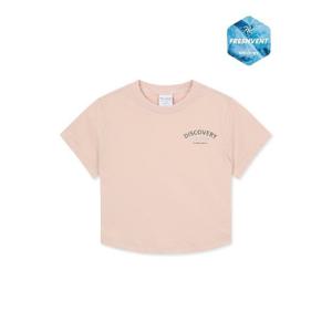 디스커버리키즈반팔티 AQS DKTR93053-PCL 여아 프레시벤트 슬림핏 트레이닝 반팔티셔츠