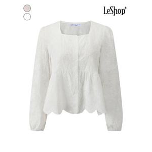 [르샵]스퀘어넥 레이스 데이트룩 블라우스 (BQ3BL010A)