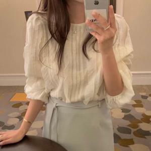 [드넬][드넬]로렐물결블라우스DWB61138A