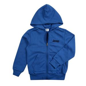 지프 키즈 베이직 미니 로고 후드 집업 자켓 KK3TZU001BL