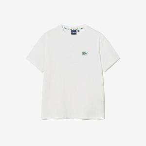 [휠라키즈]베이직 로고 티셔츠 (FK2RSH2203X_OWH)