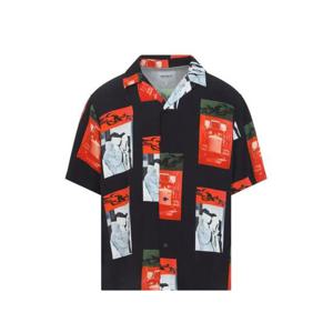 칼하트 WIP 반팔 셔츠 I036290 3QQXX SEAN HAMILTON PRINT BLACK