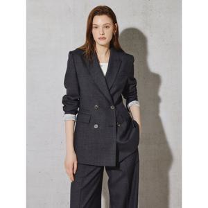 [아이잗컬렉션(피)]포멀 컨투어 더블 테일러드 재킷 CS4A0JK322