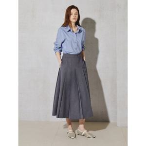 [아이잗컬렉션(피)]어반 오너먼트 플리츠 미디 스커트 CS3A0SK261