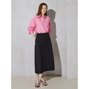 [아이잗컬렉션(피)]자카드 볼륨 스트럭처 미디 스커트 CS4A0SK331