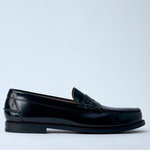 26 SS 프라다 로고 데보시드 프론트 브러쉬 레더 로퍼 2DA132 055 F0002