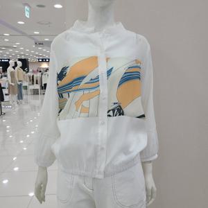 [크레송]프린트칠부소매 블라우스  ODCGBG58B_US