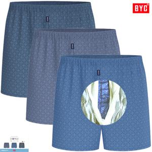 BYC원형모형패턴 그물망 브리프내장 더블박서3매입MCW6014