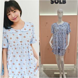 [솔브] 레이온 푸들 구름나염 여성 파자마 잠옷 SPA2606W