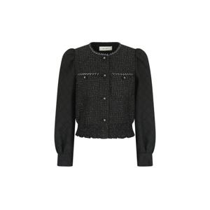 [JJ지고트]리브 배색 스팽글 트위드 재킷(GP2A0JK251)