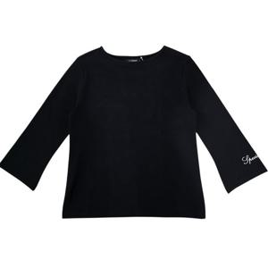 [뱅뱅]여성 보트넥 소매 자수 7부 티셔츠 (NTL111)