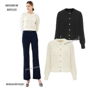 [미니멈]MD 플라워 크롭 가디건 MD MMZAAKC1240BK