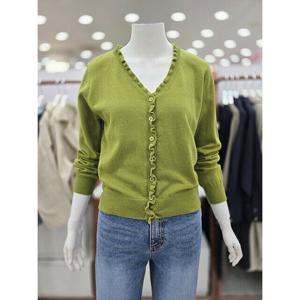 [ab.f.z]브이넥 프릴 니트 가디건 ( SJAFA5QY-31G )_DJ